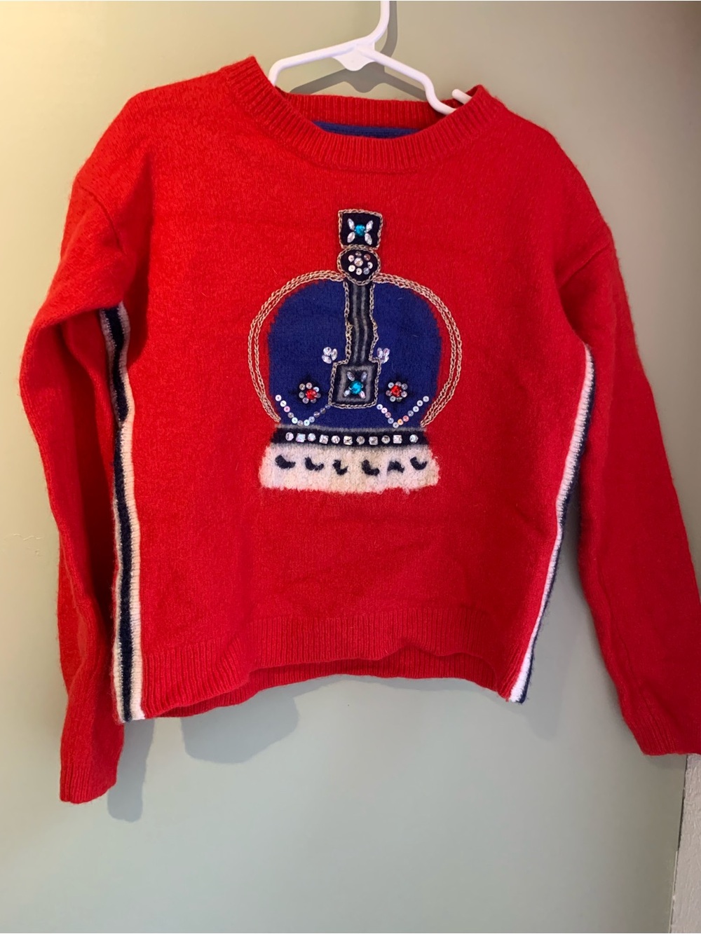 Mini Boden Wool Roald Dahl embellished sweater